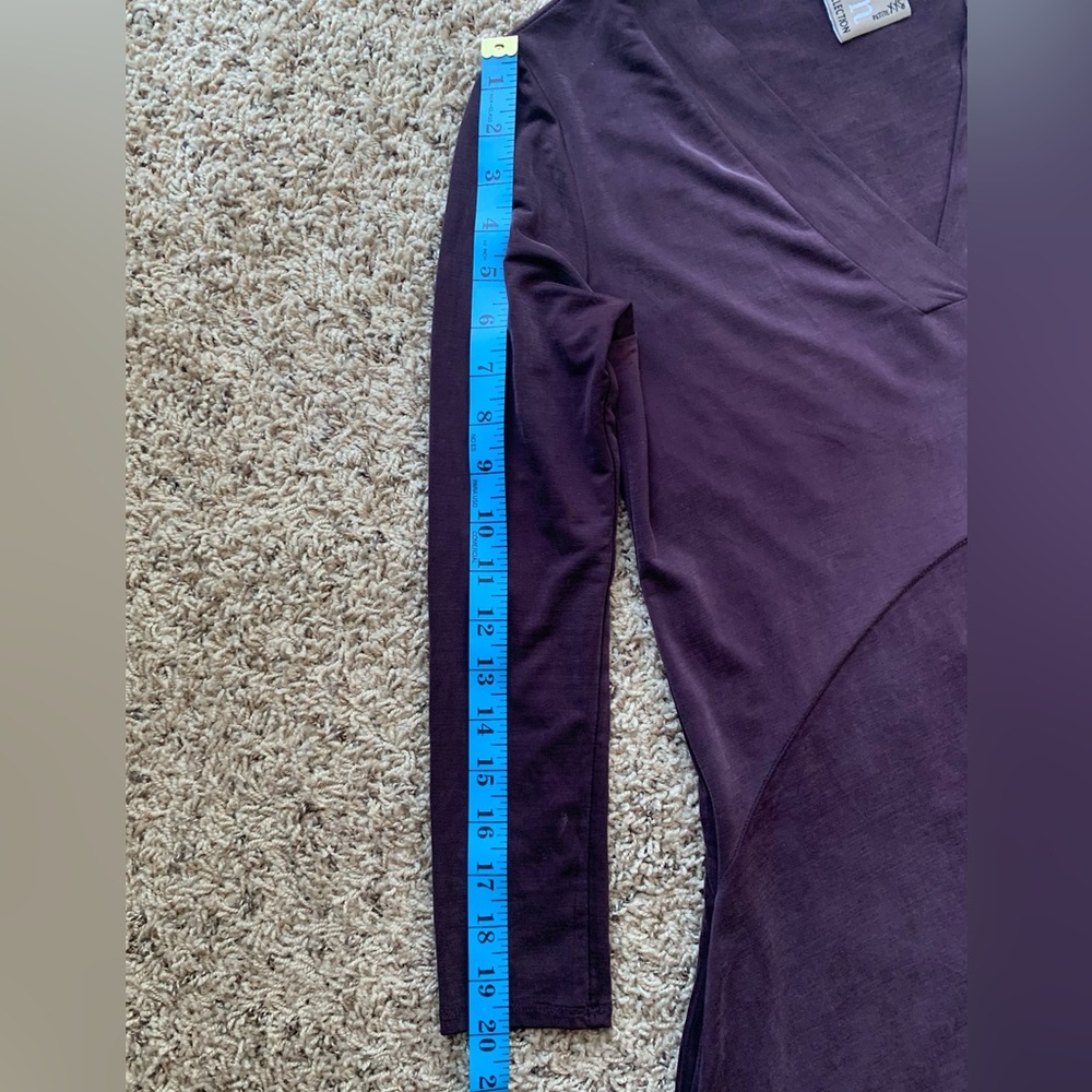 Anthropologie Dolan Left Coast Toute Dress Purple Pockets VNeck  XXSPetite NWOT - Picture 11 of 13